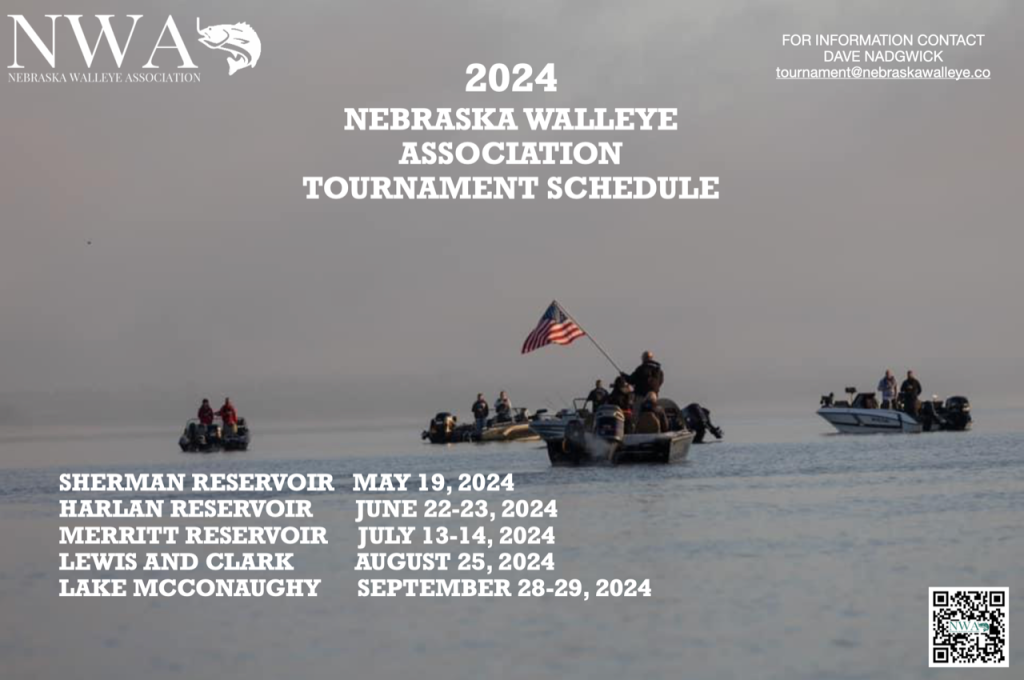 Nebraska Walleye Association 2024 Schedule